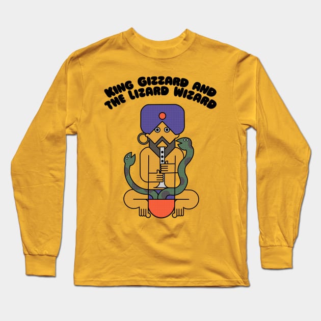 King Gizzard and the Lizard Wizard / Original Fanart Design Long Sleeve T-Shirt by DankFutura